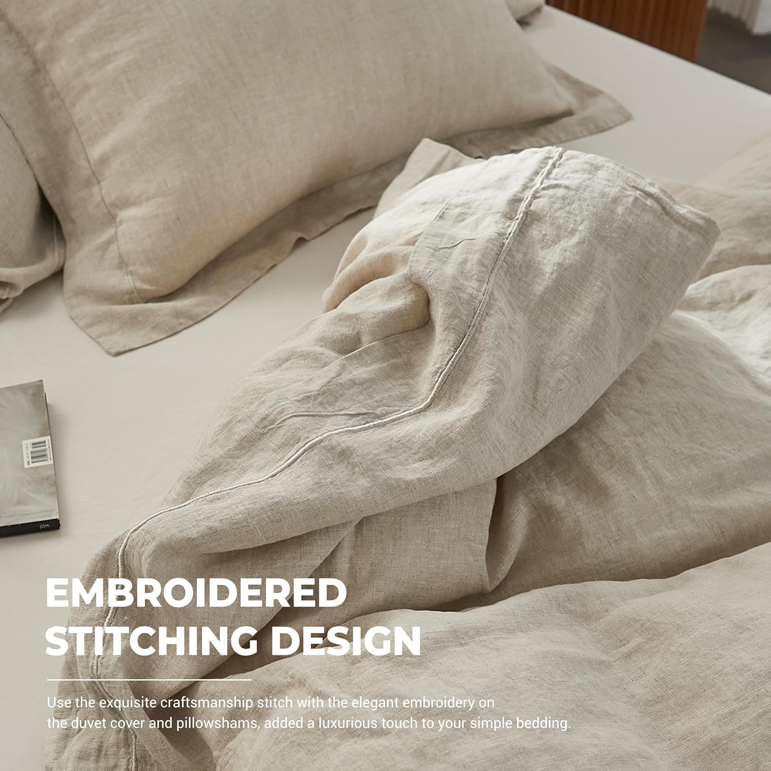 ชุดผ้าปูผ้านวมลินินเนื้อนุ่มแบ - Linen Duvet Cover บทวิจารณ์และราคา