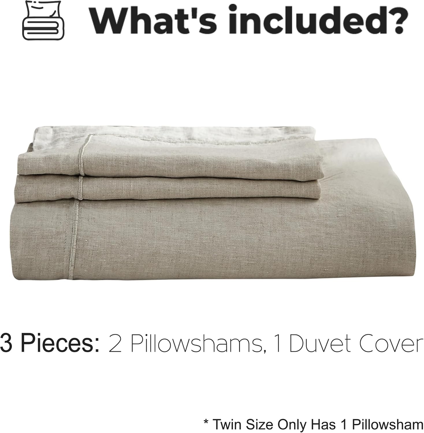 ชุดผ้าปูผ้านวมลินินเนื้อนุ่มแบ - Linen Duvet Cover บทวิจารณ์และราคา