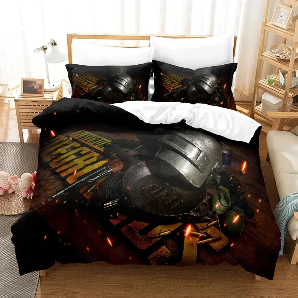 ชุดเครื่องนอนลายเกม PUBG แบบพิ - Linen Duvet Cover บทวิจารณ์และราคา