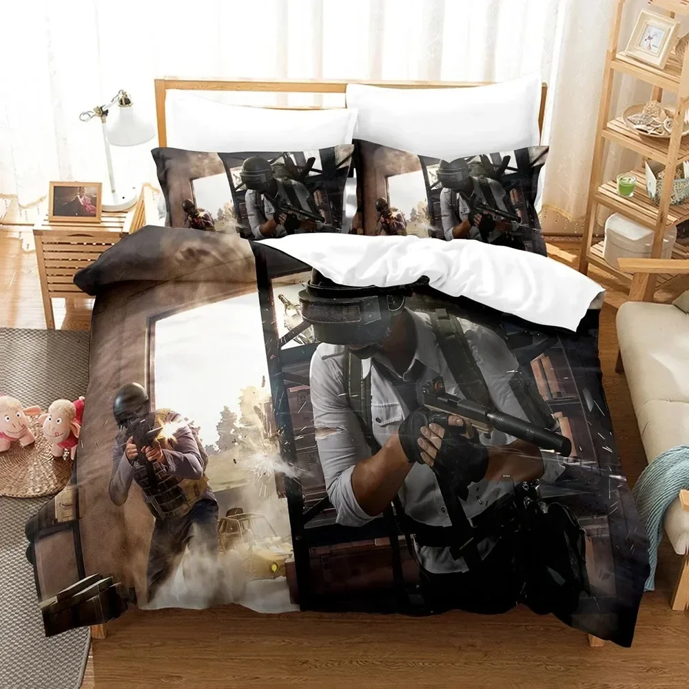 ชุดเครื่องนอนลายเกม PUBG แบบพิ - Linen Duvet Cover บทวิจารณ์และราคา