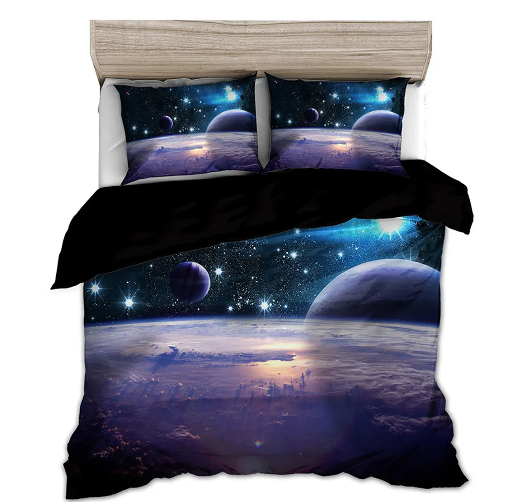 Space Star 3d Galaxy ชุดผ้านวม - Linen Duvet Cover บทวิจารณ์และราคา