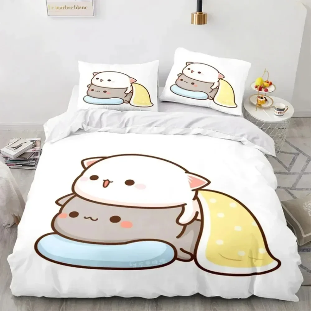 ชุดเครื่องนอนลายการ์ตูนแมวพีช  - Linen Duvet Cover บทวิจารณ์และราคา