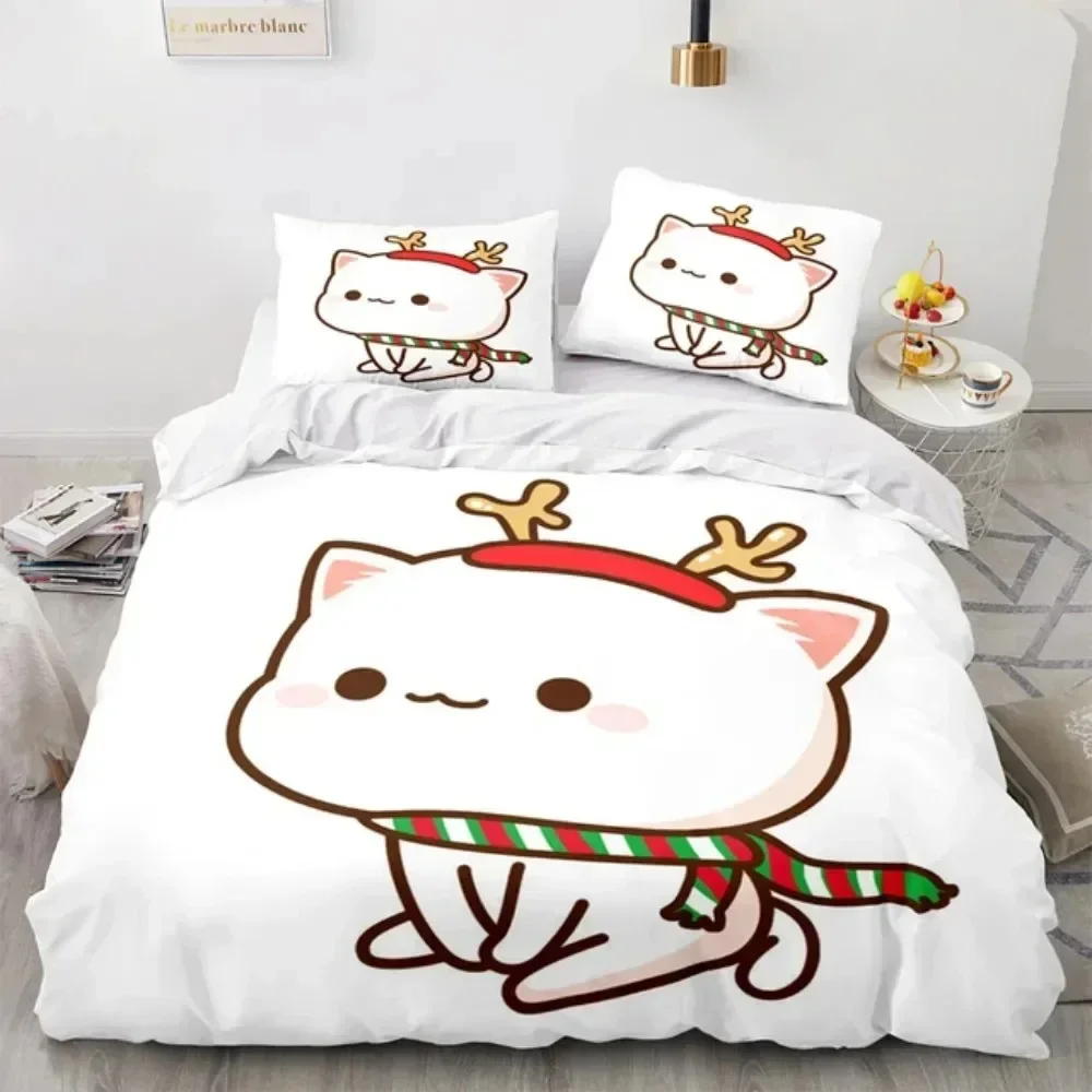 ชุดเครื่องนอนลายการ์ตูนแมวพีช  - Linen Duvet Cover บทวิจารณ์และราคา